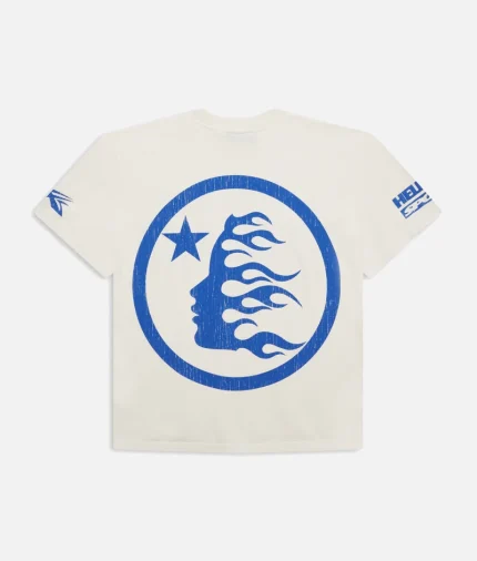 Hellstar Beat Us! T-Shirt White/Blue