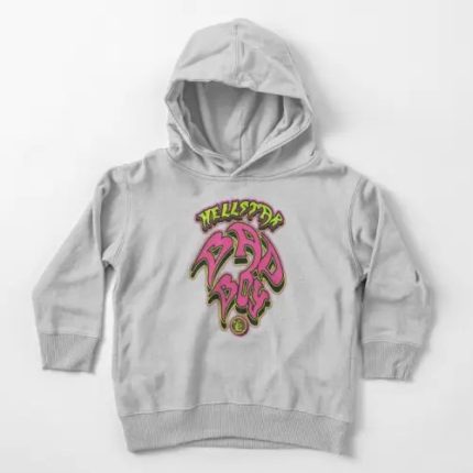 Grey Hellstar Bad Boy Kids Pullover Hoodie